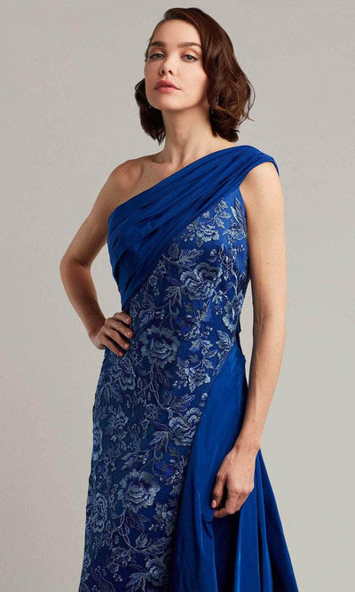 Tadashi Shoji BRX19908LX - Witkin One-Shoulder Draped Tafetta Gown Special Occasion Dress