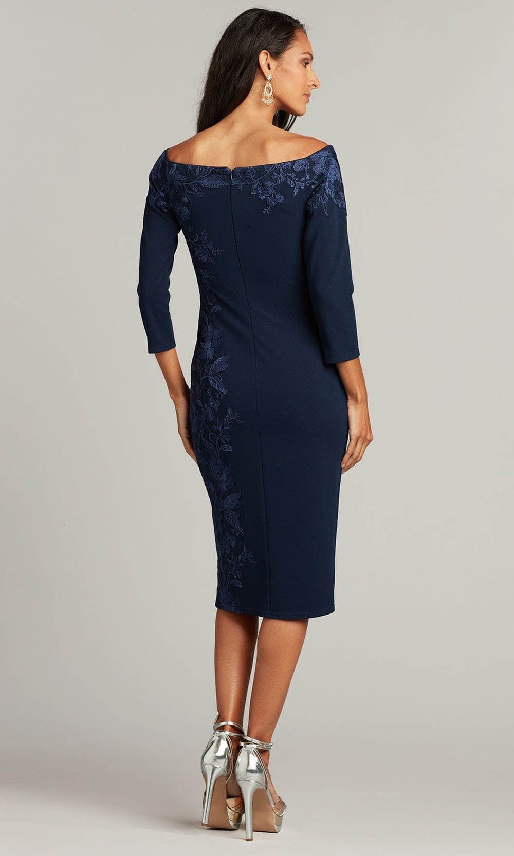 Tadashi Shoji BRX22066M - Kline Embroidered Crepe Dress Special Occasion Dress