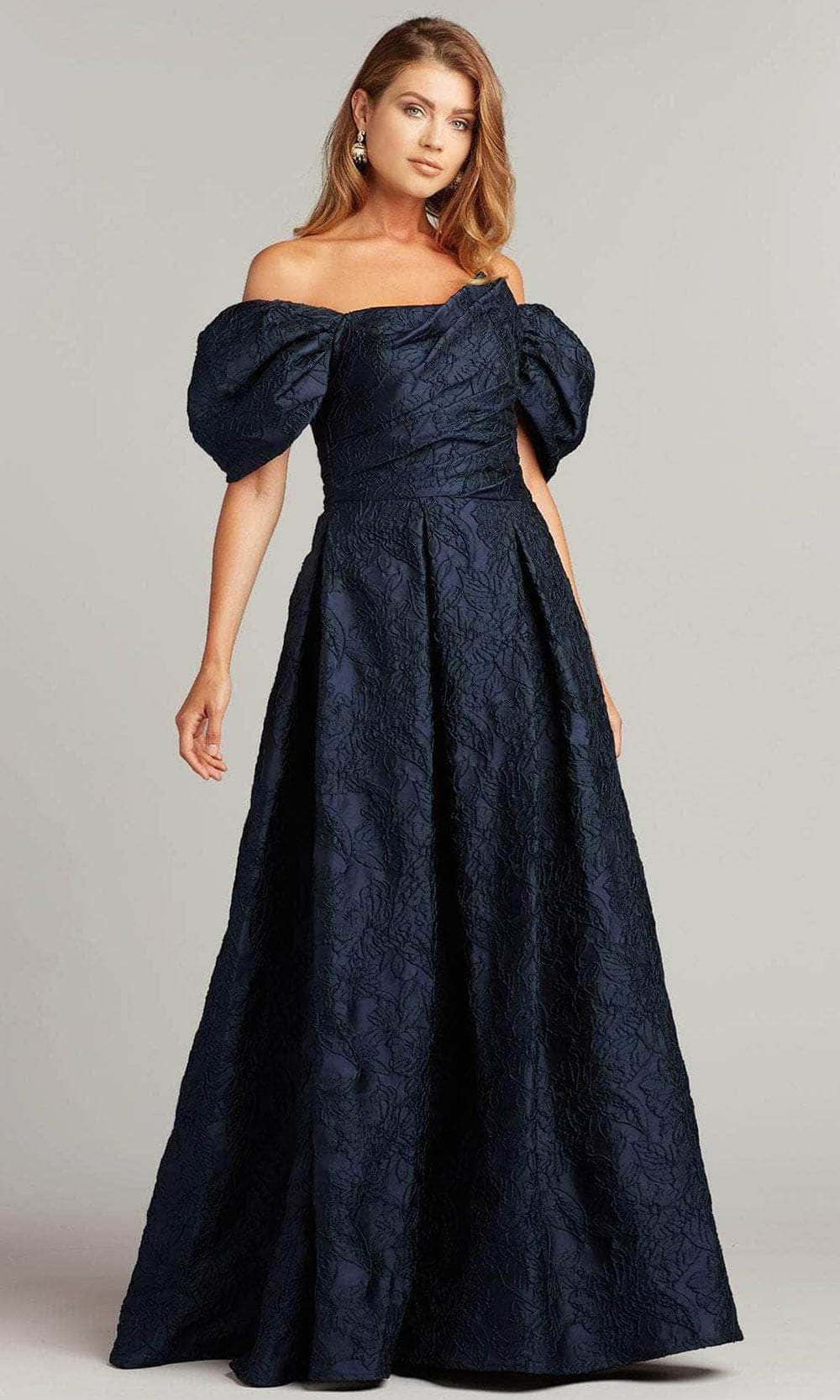 Tadashi Shoji BSW22004L - Long Jacquard A-Line Dress