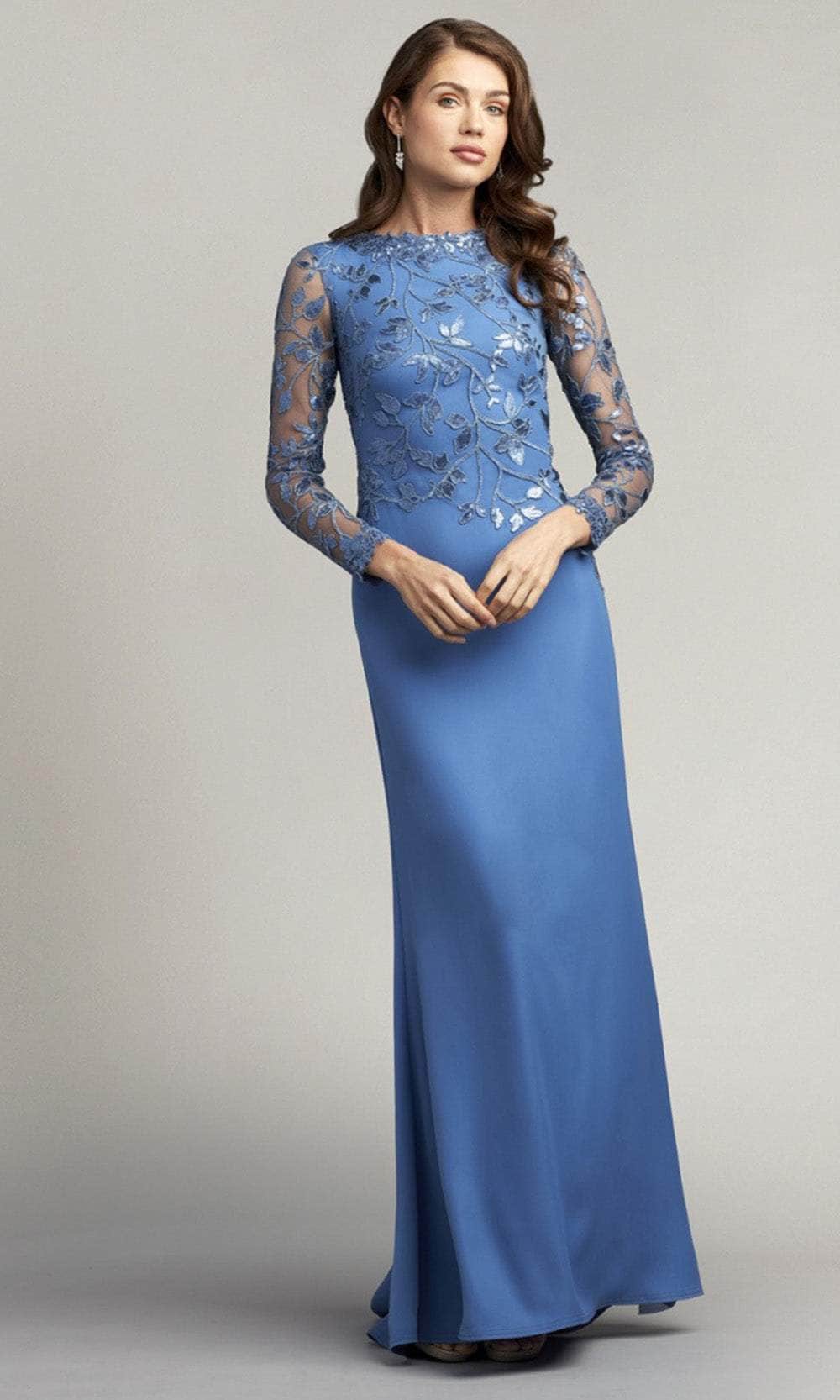 Tadashi Shoji CAJ16206LXY - Jewel Neck Embroidered Evening Gown Evening Dresses