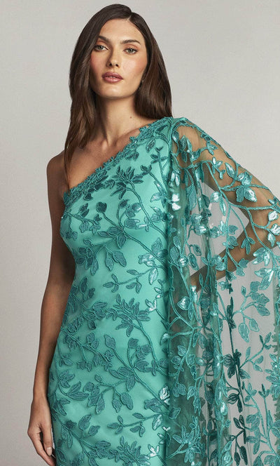 Tadashi Shoji CAJ23571L - Asymmetrical Neck Long Gown Evening Dresses