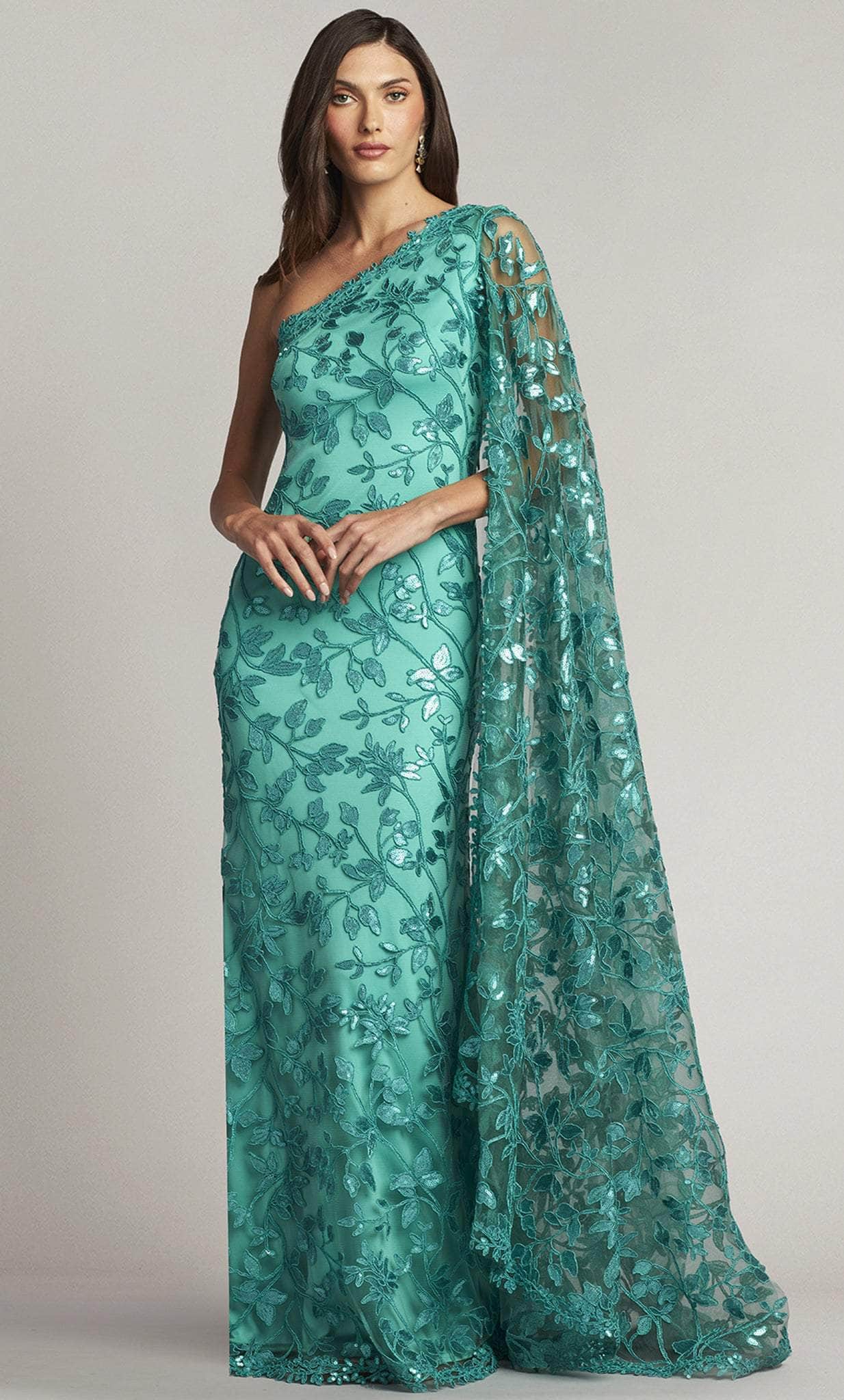 Tadashi Shoji CAJ23571L - Asymmetrical Neck Long Gown Evening Dresses