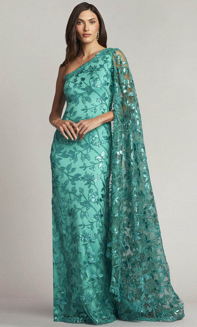Tadashi Shoji CAJ23571L - Asymmetrical Neck Long Gown Evening Dresses