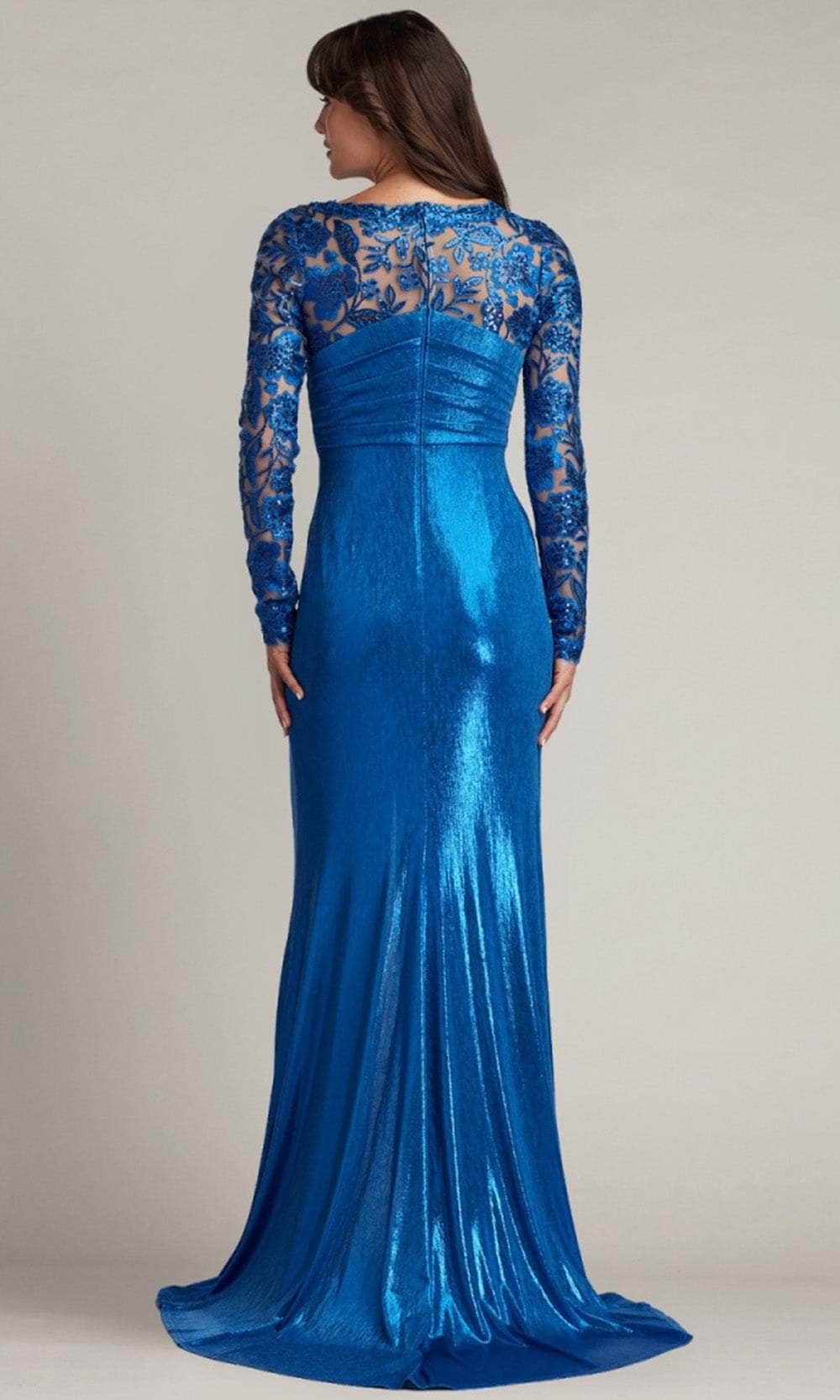 Tadashi Shoji CDL22865L - Front Slit Long Sleeve Evening Dress Moher of the Bride Dresses