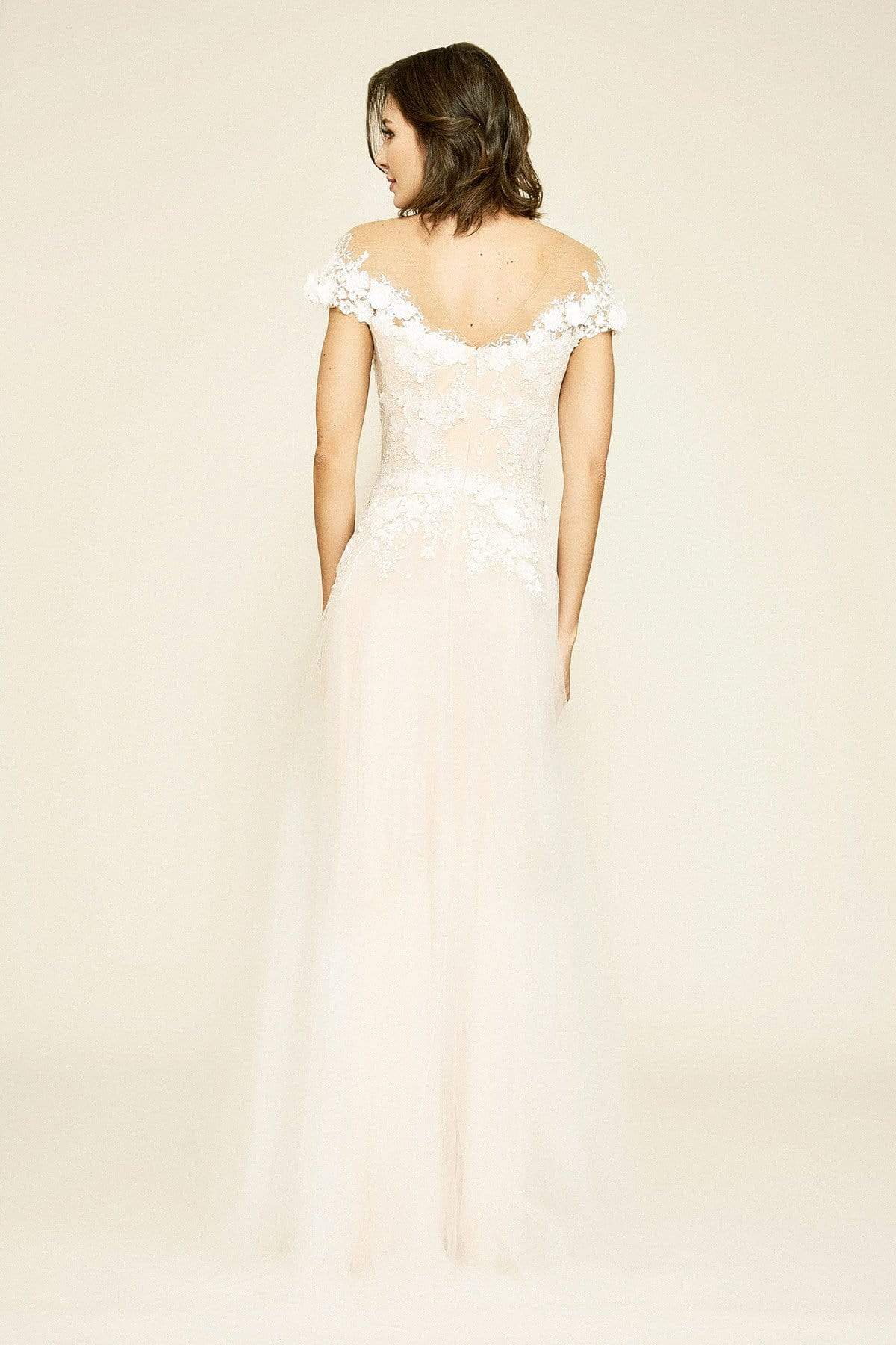 Tadashi Shoji - Duchess Floral Applique Gown Wedding Dresses