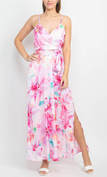 chinese dress ladies Tahari ASL 2AM116 - Long Satin A-Line Dress