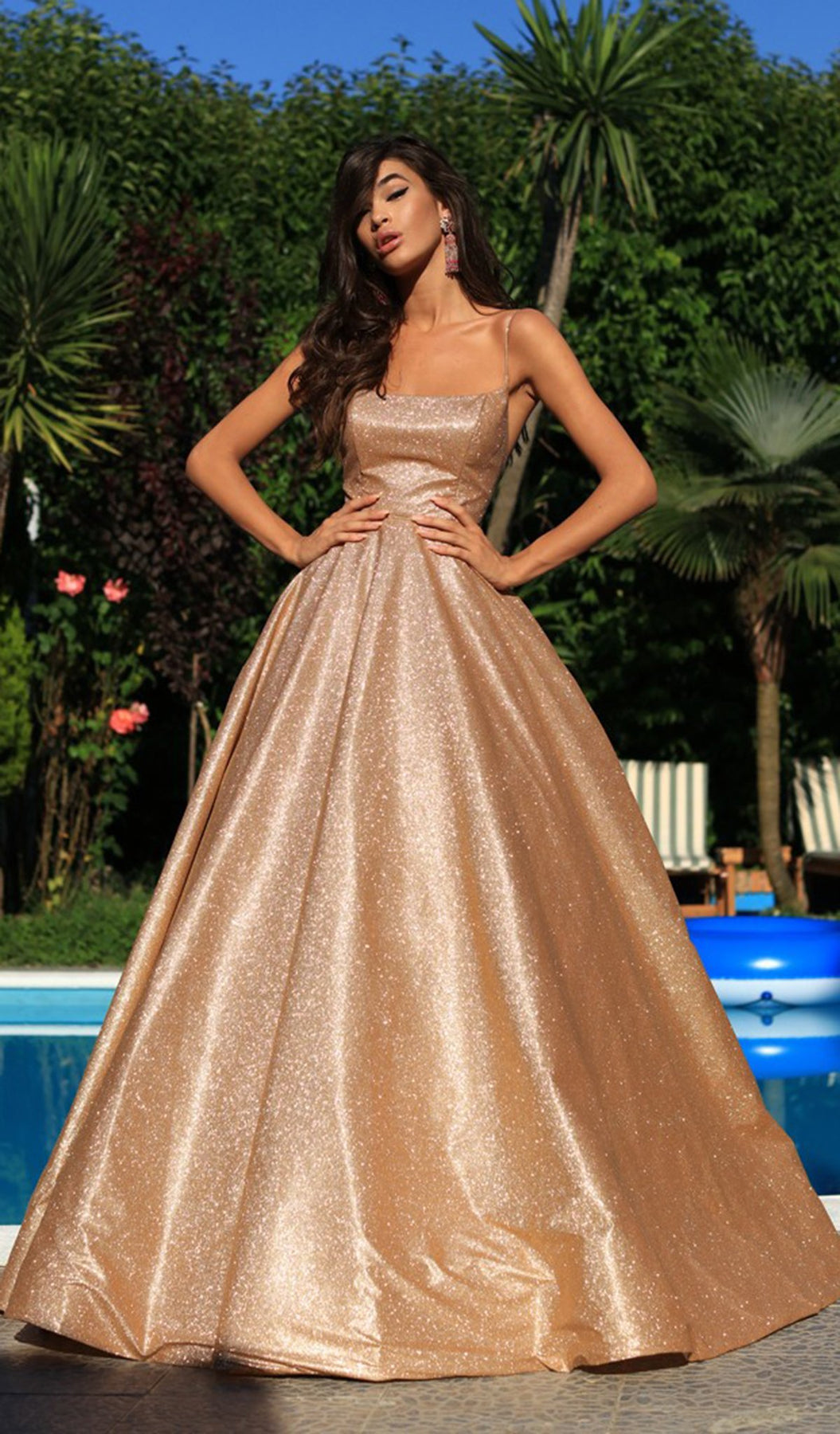 tarik ediz gold dress Tarik Ediz 93943 Dress