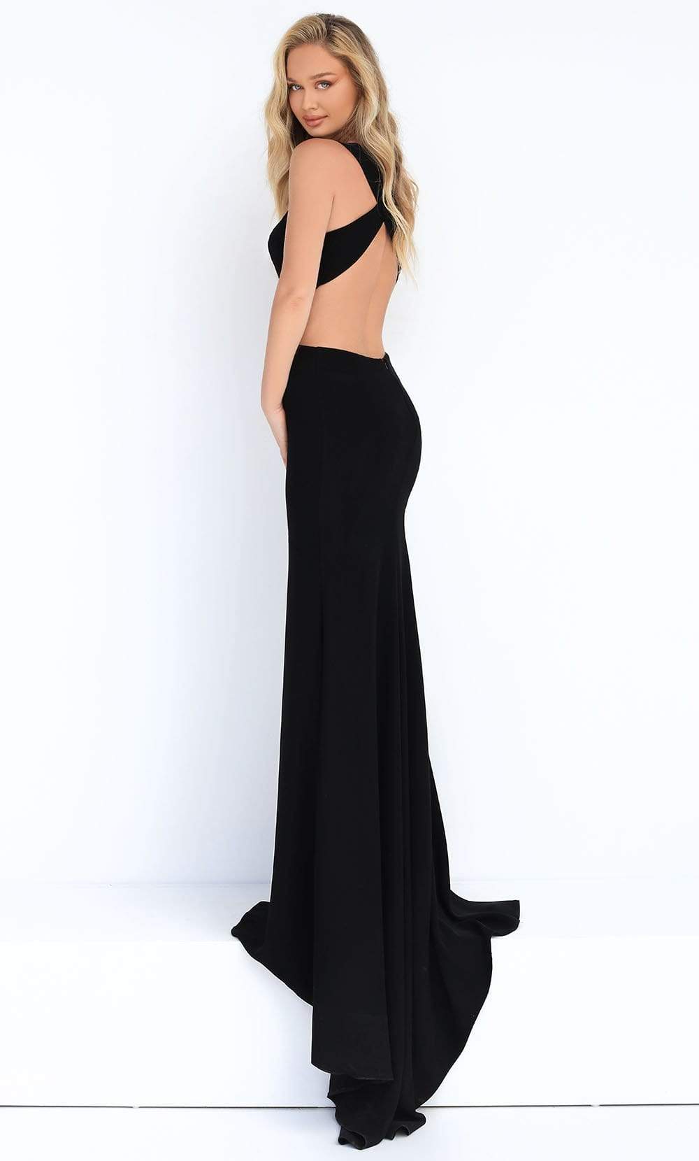 Tarik Ediz - 50861 Asymmetrical Cutout High Slit Dress Prom Dresses