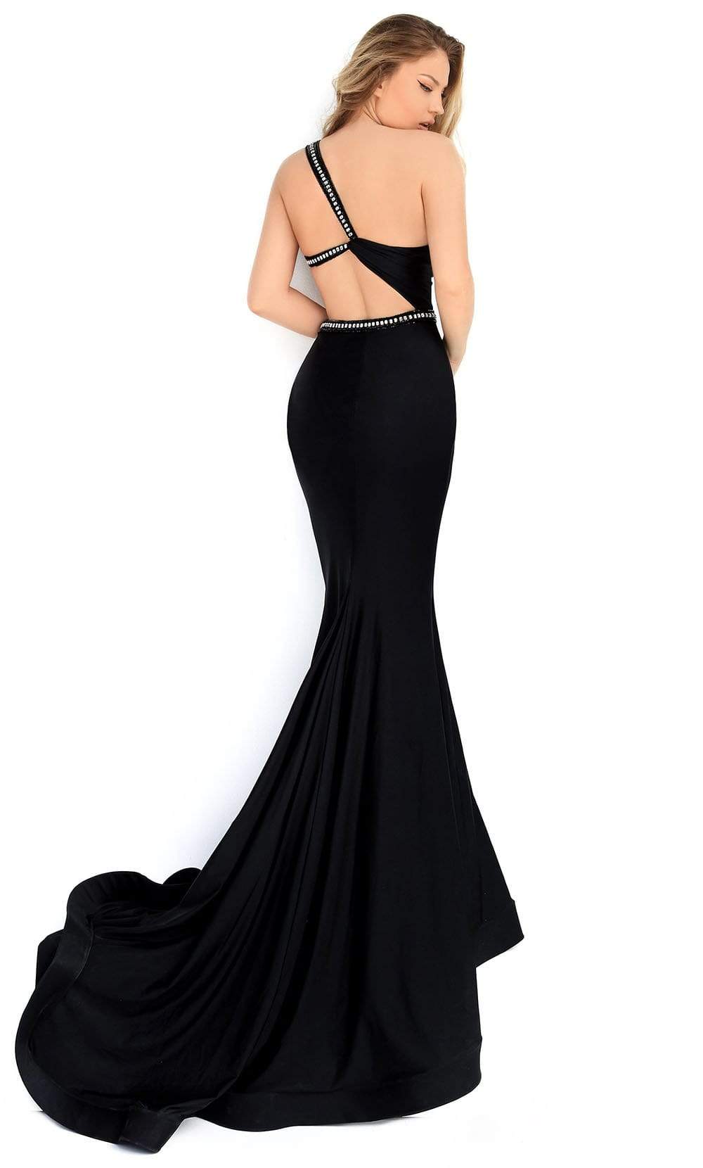 Tarik Ediz - 50866 Asymmetrical Mermaid Evening Dress Evening Dresses