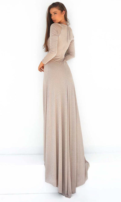 Tarik Ediz - 51005 Halter Square Sheath Evening Dress Evening Dresses