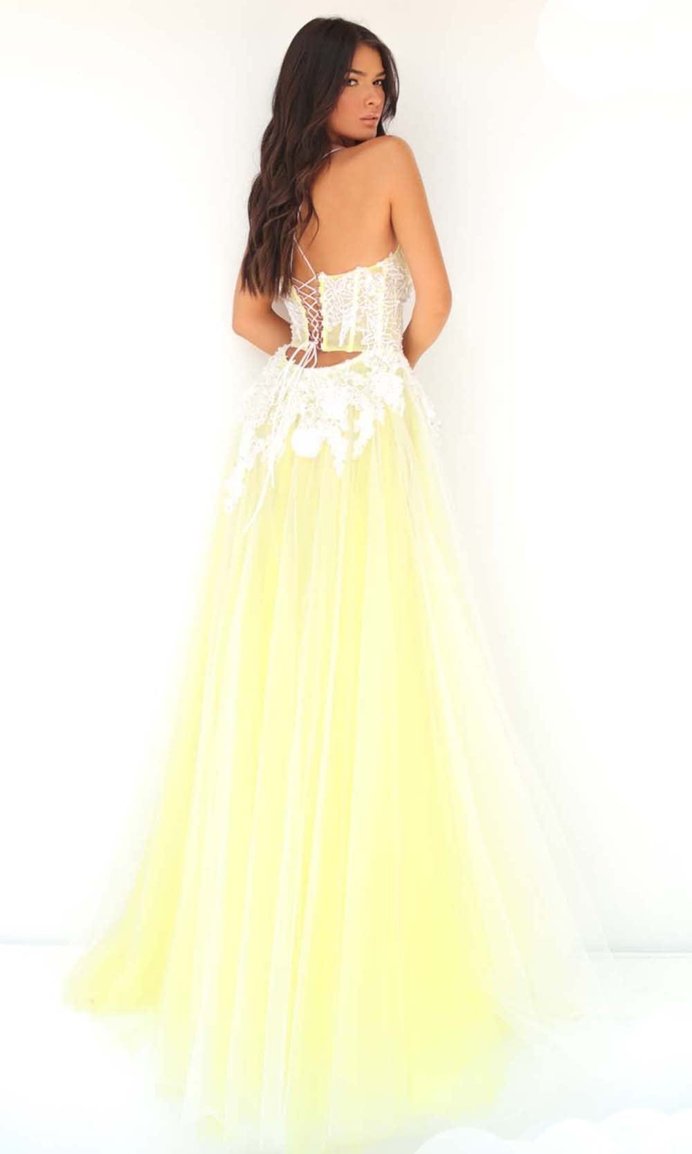 Tarik Ediz - 51008 Wide Scoop A-Line Evening Dress Prom Dresses