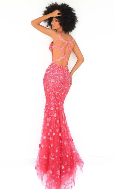 Tarik Ediz - 51097 Sequin Floral Mermaid Gown Prom Dresses