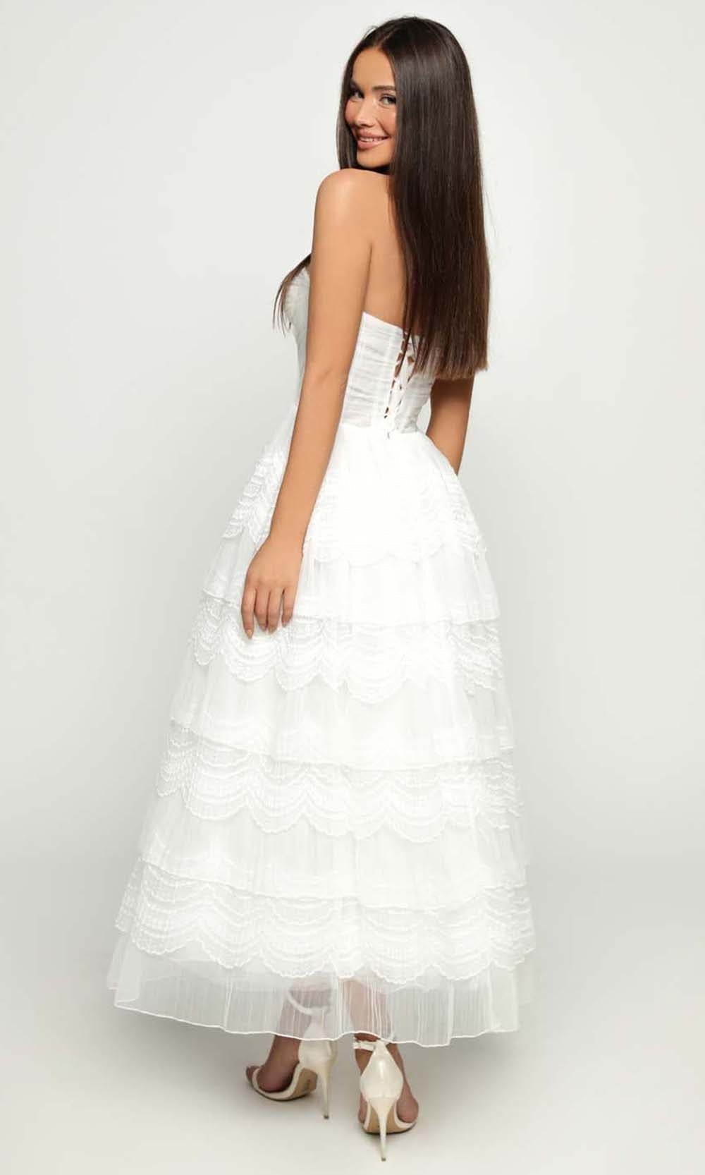 Tarik Ediz - 51146 Strapless Layered Evening Dress Bridal Dresses
