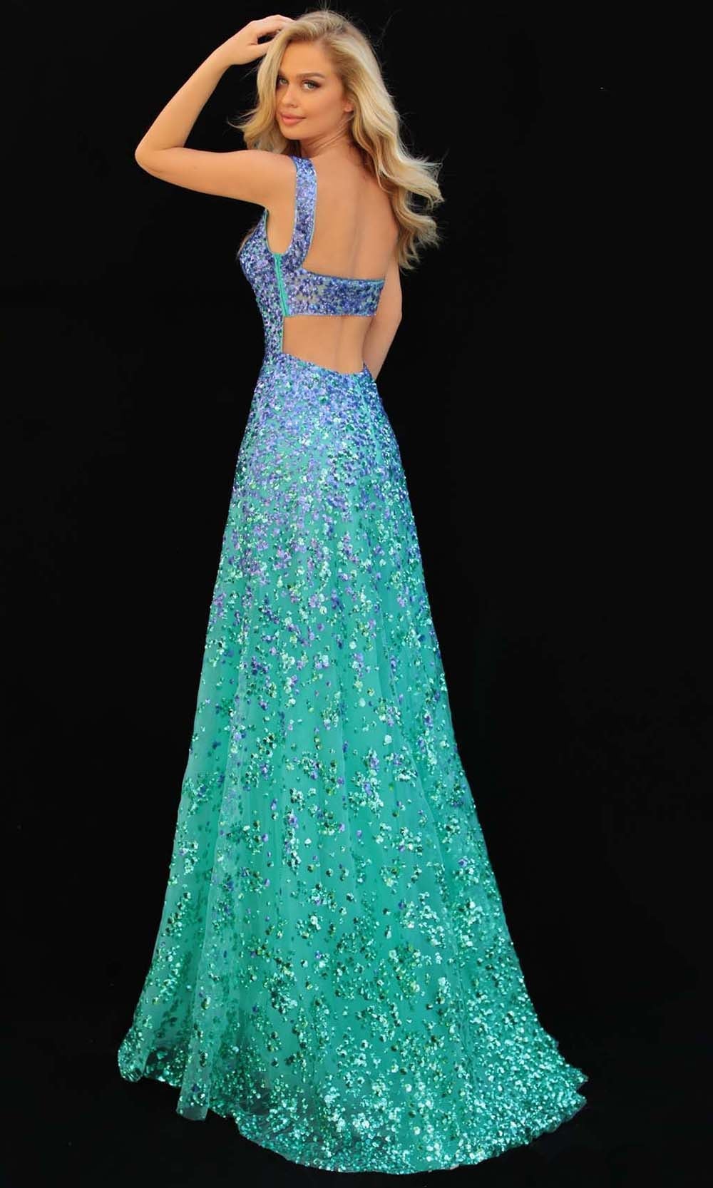 Tarik Ediz - 51161 Scoop A-Line Evening Dress Evening Dresses