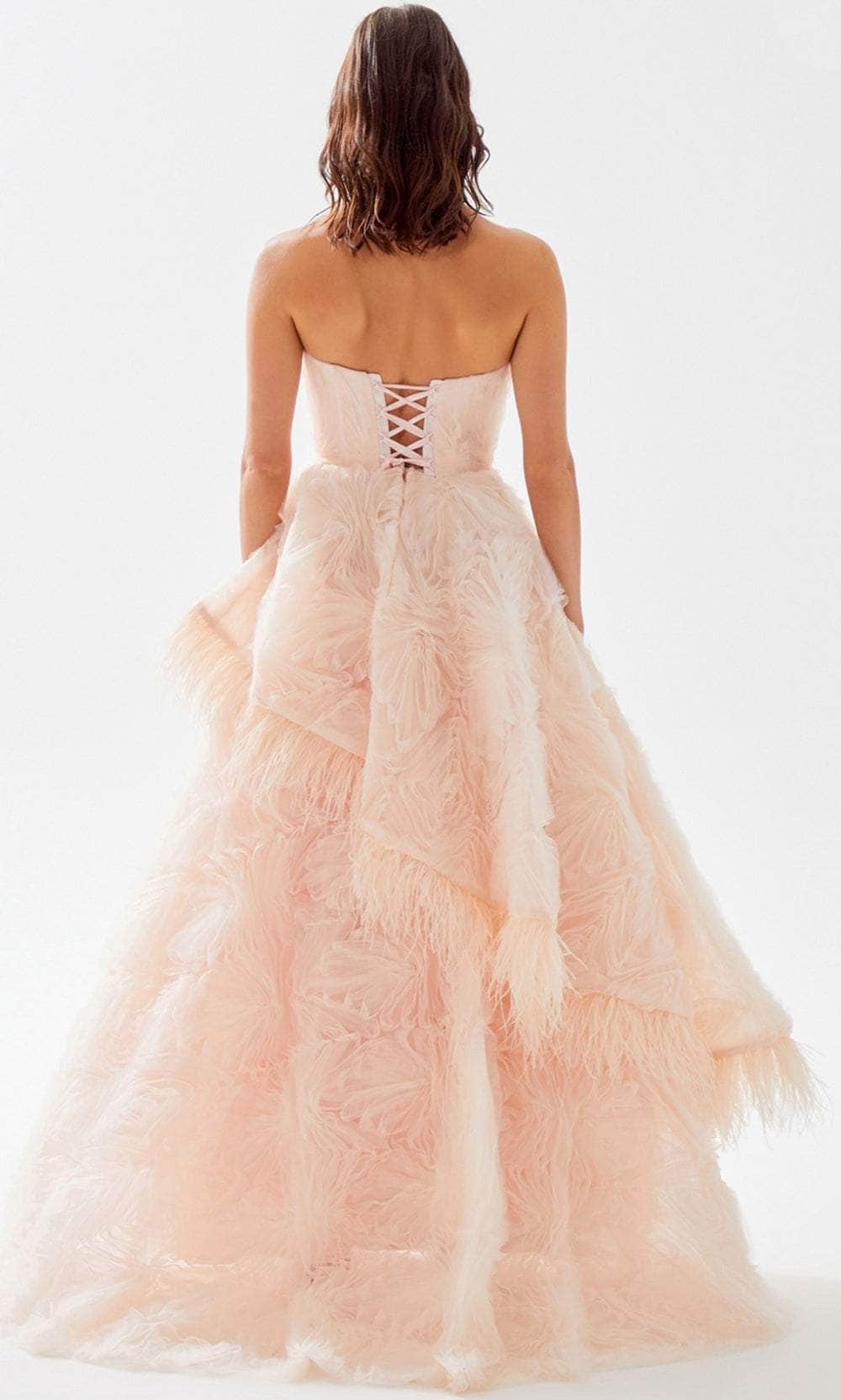 Tarik Ediz 52087 - Scoop Ruffled A-Line Prom Gown Prom Dresses