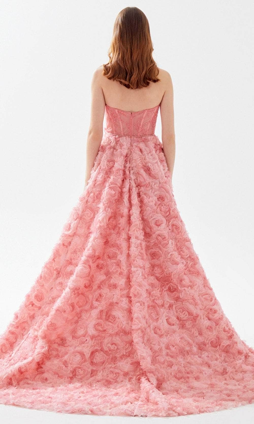 Tarik Ediz 52113 - Sweetheart Floral Prom Dress Prom Dresses