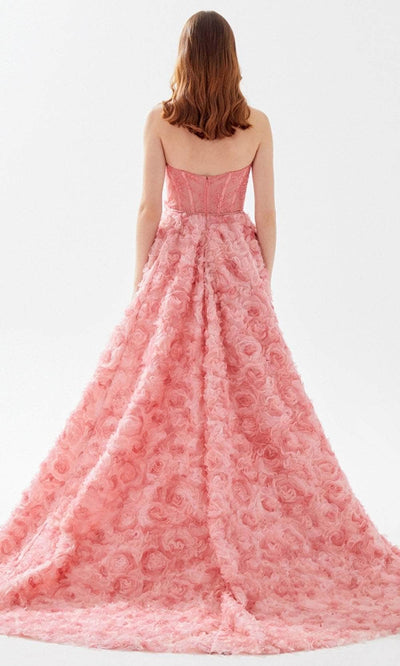 Tarik Ediz 52113 - Sweetheart Floral Prom Dress Prom Dresses