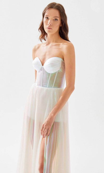 Tarik Ediz 52123 - Sweetheart Iridescent Prom Dress Prom Dresses