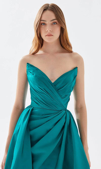Tarik Ediz 52126 - Strapless Deep Sweetheart Exquisite Gown Prom Dresses