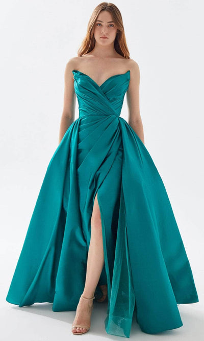 Tarik Ediz 52126 - Strapless Deep Sweetheart Exquisite Gown Prom Dresses