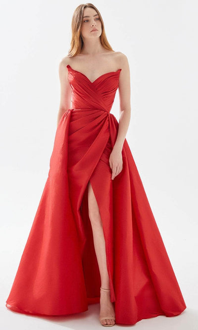 Tarik Ediz 52126 - Strapless Deep Sweetheart Exquisite Gown Prom Dresses