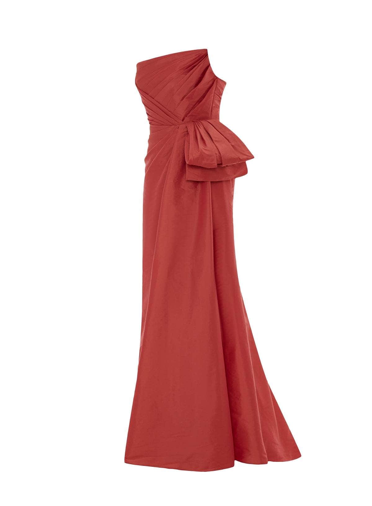 Tarik Ediz 98246 - Pleated Strapless Evening Gown