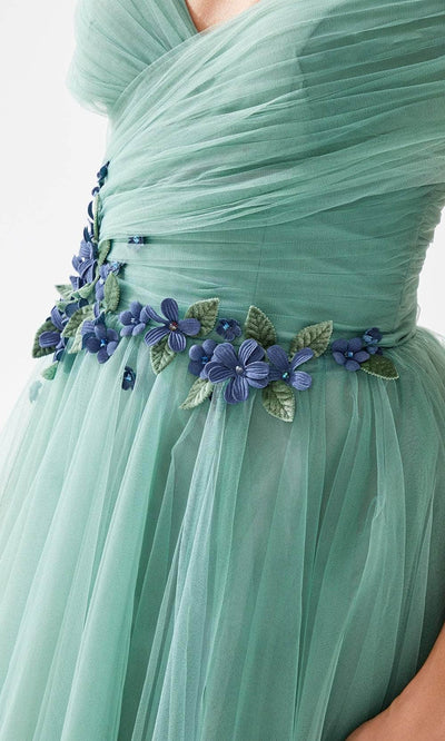 Tarik Ediz 98293 - Embroidered A-Line Formal Dress Prom Dresses 10 