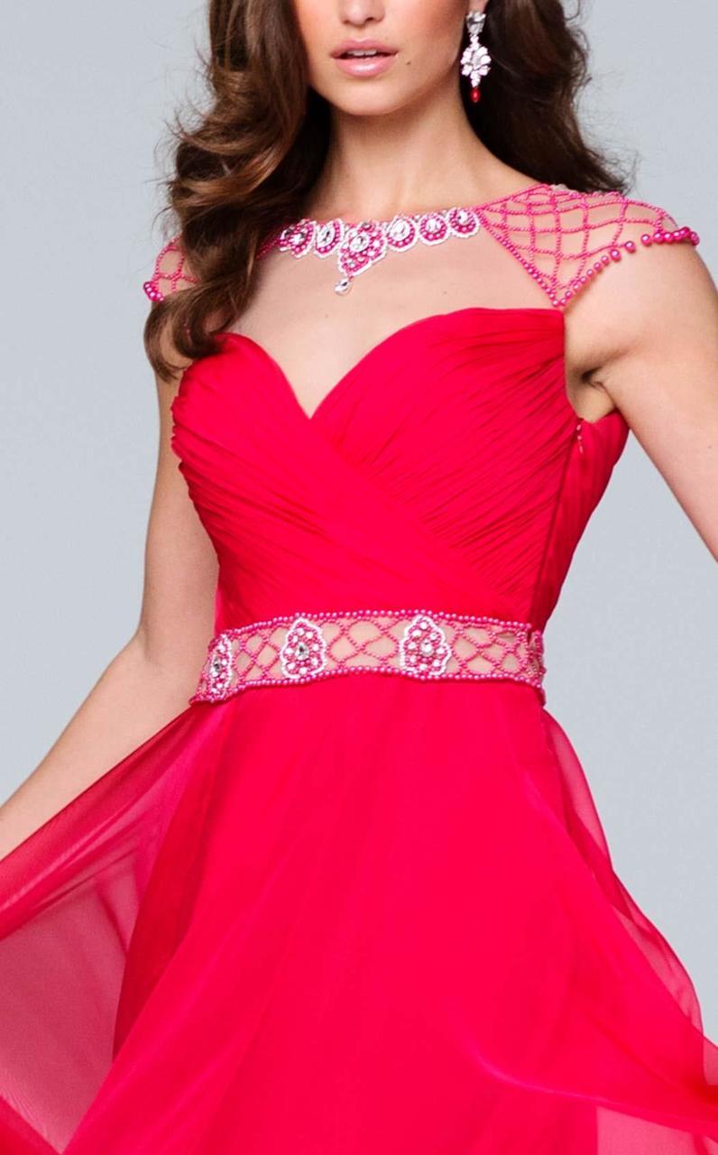 Tarik Ediz - Bejeweled Illusion Bateau Neck Dress 50094 Special Occasion Dress