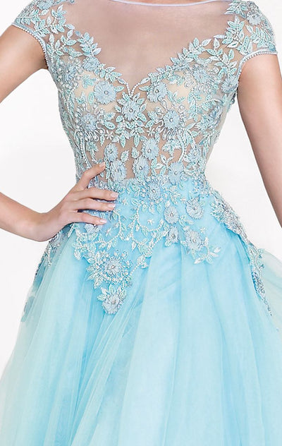 Tarik Ediz - Embellished A-Line Gown 92616 Special Occasion Dress
