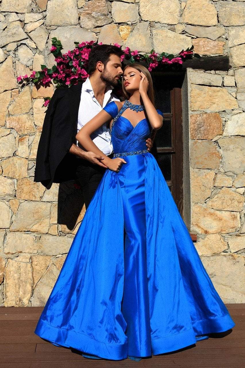 Tarik Ediz Halter Cold Shoulder Mermaid Gown 50244 - 1 pc Turquoise In Size 8 Available Tarik Ediz Halter Cold Shoulder Mermaid Gown 50244 - 1 pc Turquoise In Size 8 Available