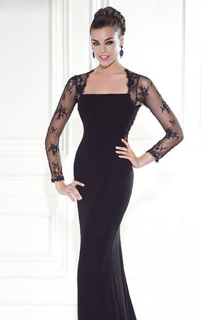 Tarik Ediz - Lace Sleeved Gown 92543 Special Occasion Dress