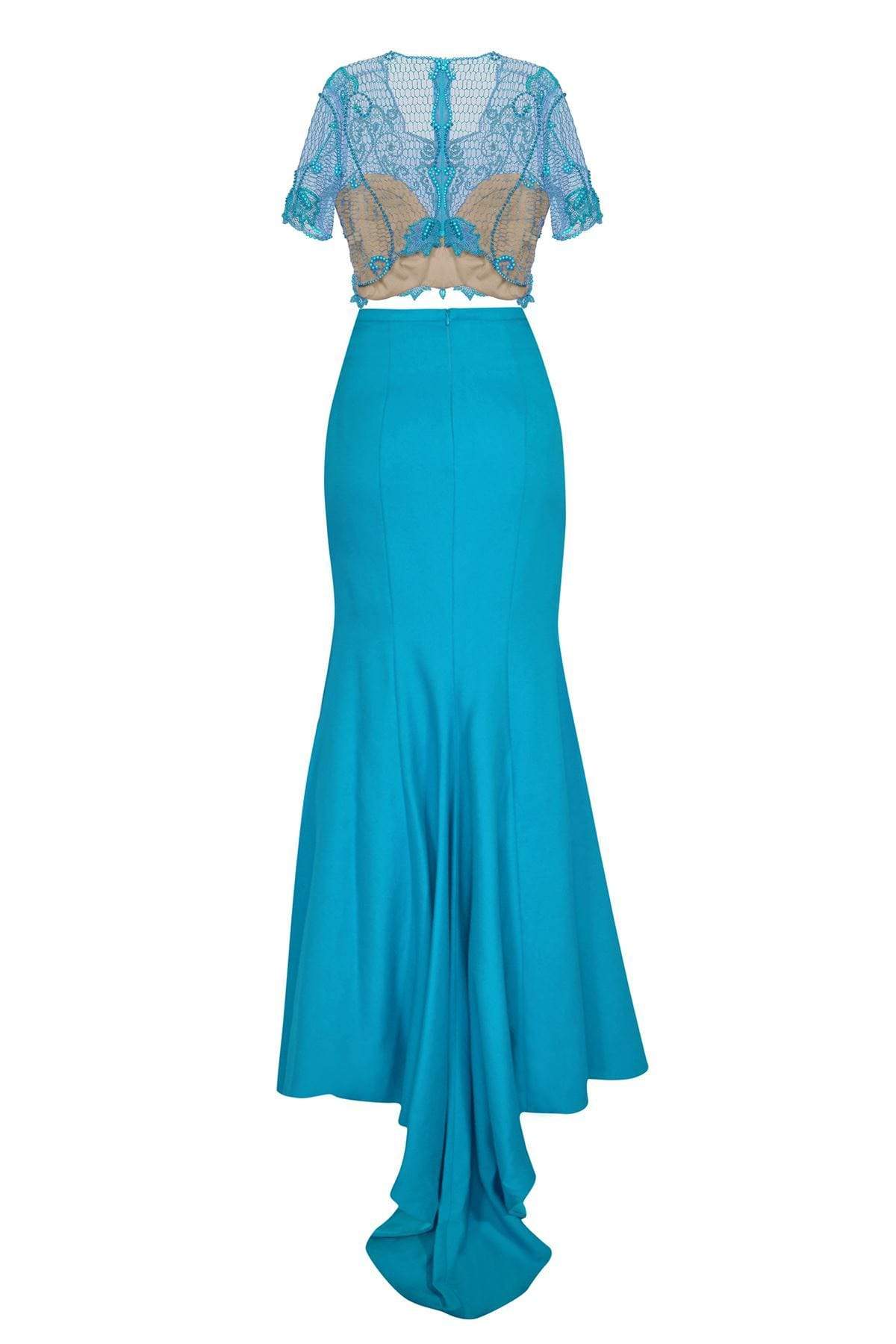 Tarik Ediz - Two Piece Beaded Mermaid Dress 50108 Special Occasion Dress