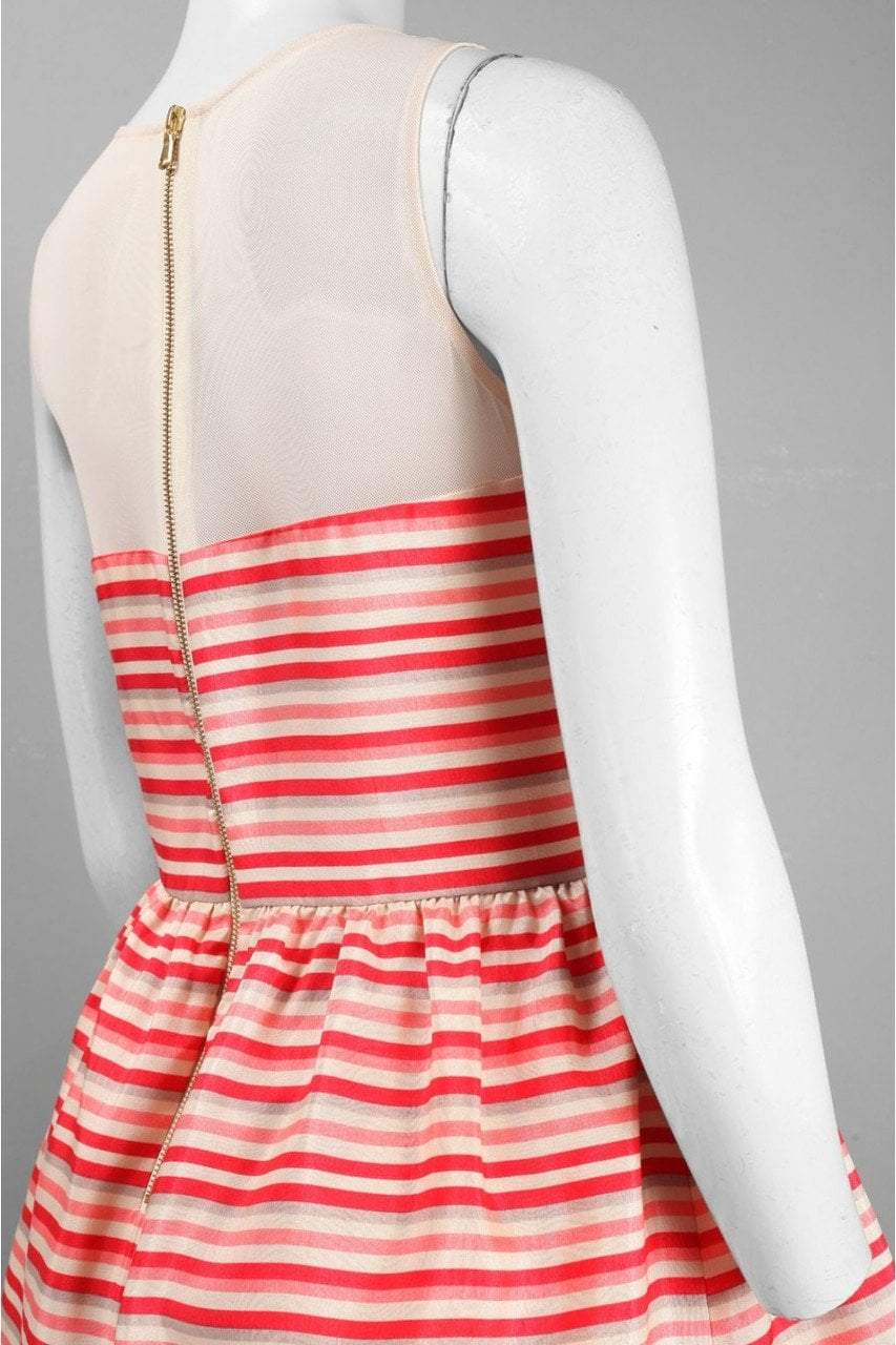 Taylor - Stripe Illusion Dress 5450M in Pink and Multi-Color