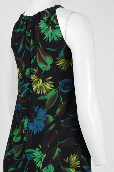 Taylor - Floral Printed Sheath Dress 8749M in Black and Multi-Color