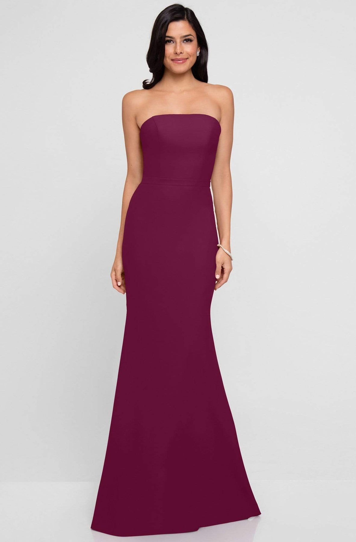 Terani Couture - 1812B5424 Strapless Straight-Across Trumpet Long Gown Special Occasion Dress