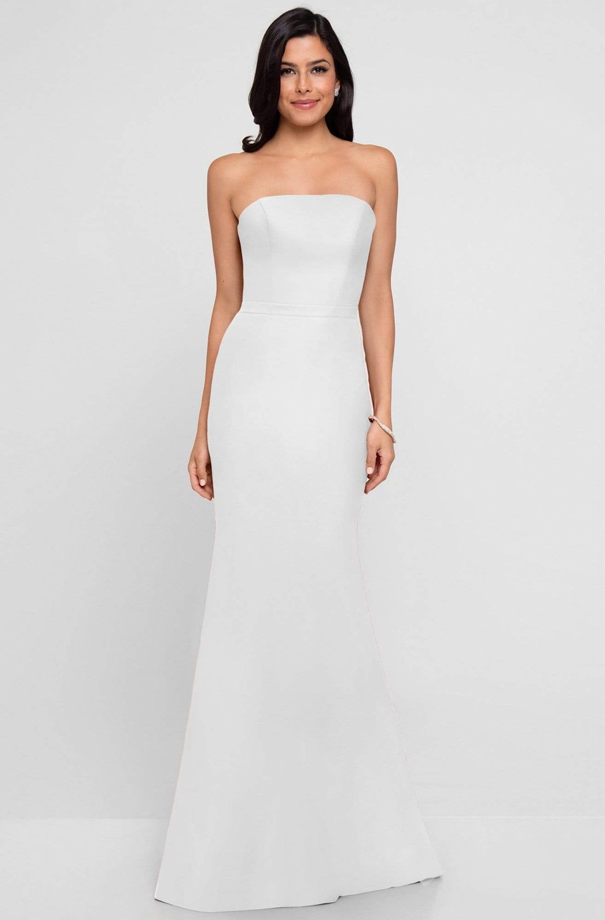 Terani Couture - 1812B5424 Strapless Straight-Across Trumpet Long Gown Special Occasion Dress