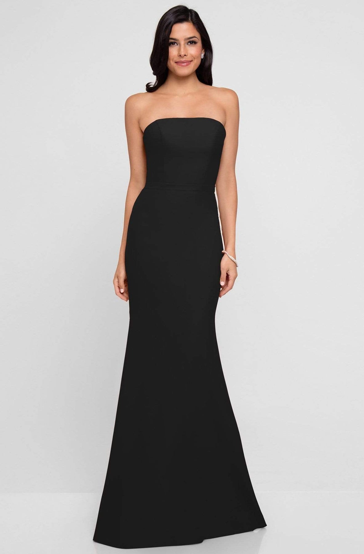 Terani Couture - 1812B5424 Strapless Straight-Across Trumpet Long Gown Special Occasion Dress