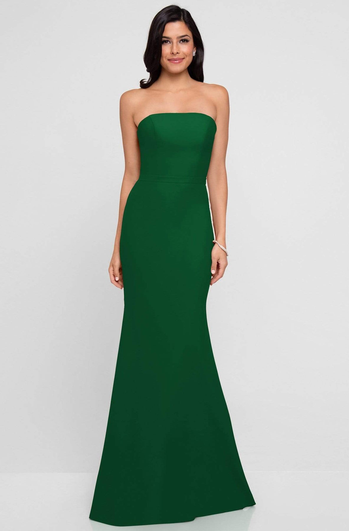 Terani Couture - 1812B5424 Strapless Straight-Across Trumpet Long Gown Special Occasion Dress