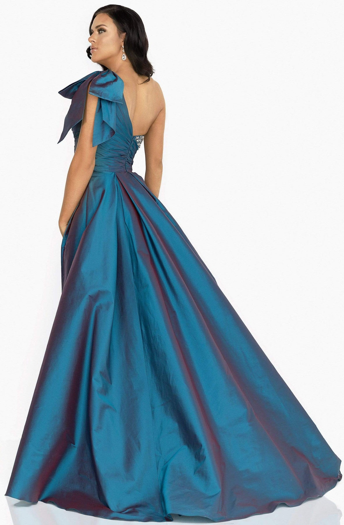 Terani Couture - 2011E2036 Asymmetrical Beaded A-Line Dress Evening Dresses