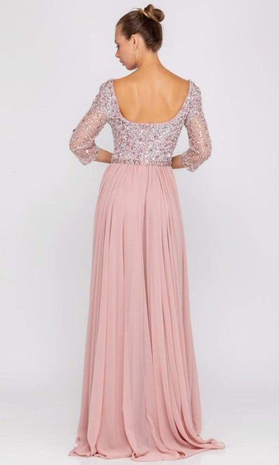 Terani Couture - 2011M2464 Embellished Plunging V Neck Gown Mother of the Bride Dresses