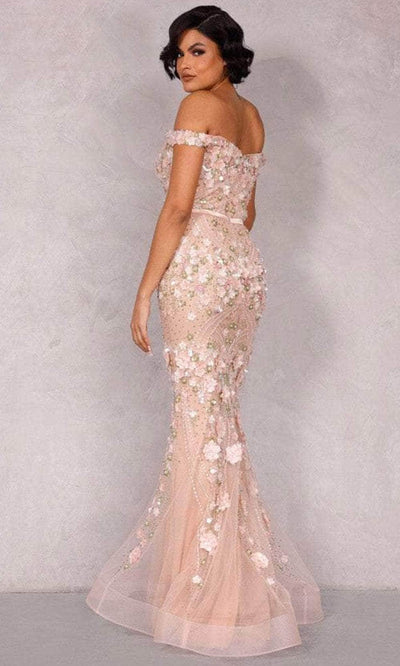 Terani Couture 2221GL0424 - Floral Off Shoulder Evening Gown Evening Gown