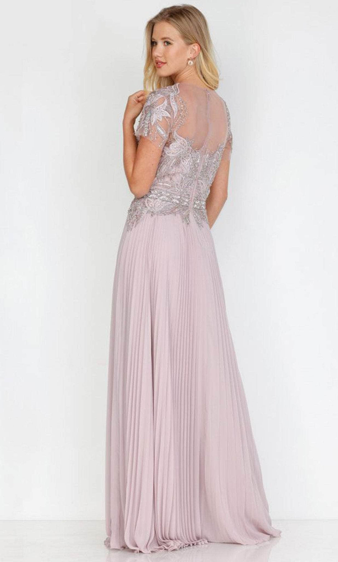 Terani Couture 231M0343 - Embellished Short Sleeve Formal Dress Special Occasion Dress