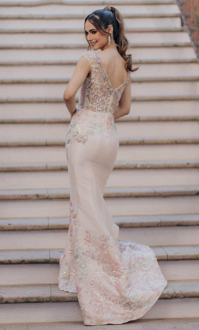 Terani Couture 232M1505 - Cap Sleeve Embroidered Evening Dress Special Occasion Dress