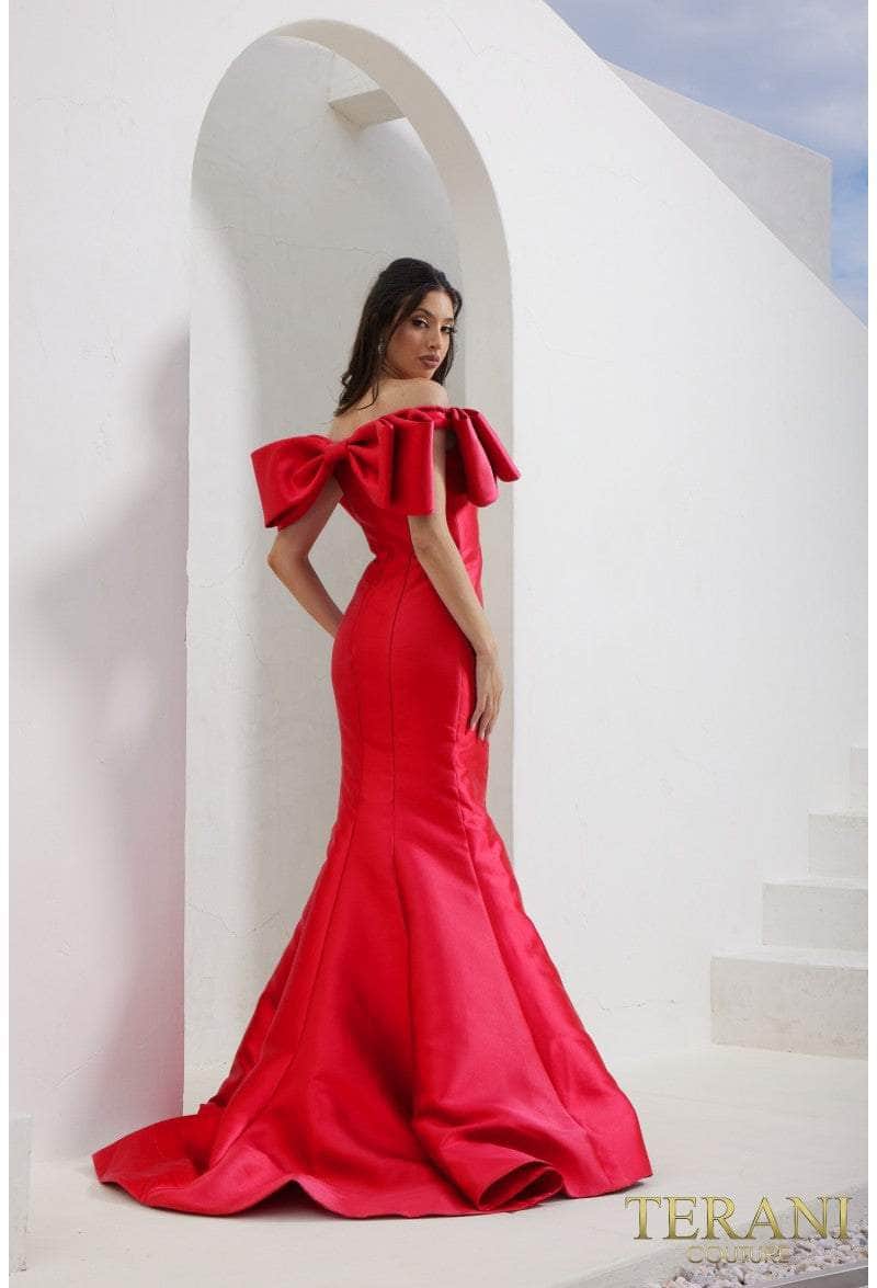 Terani Couture 241E2407 - Bow Trumpet Evening Dress Special Occasion Dress