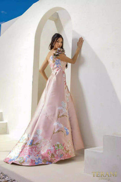 Terani Couture 241E2453 - Asymmetrical One-Shoulder Dress Special Occasion Dress