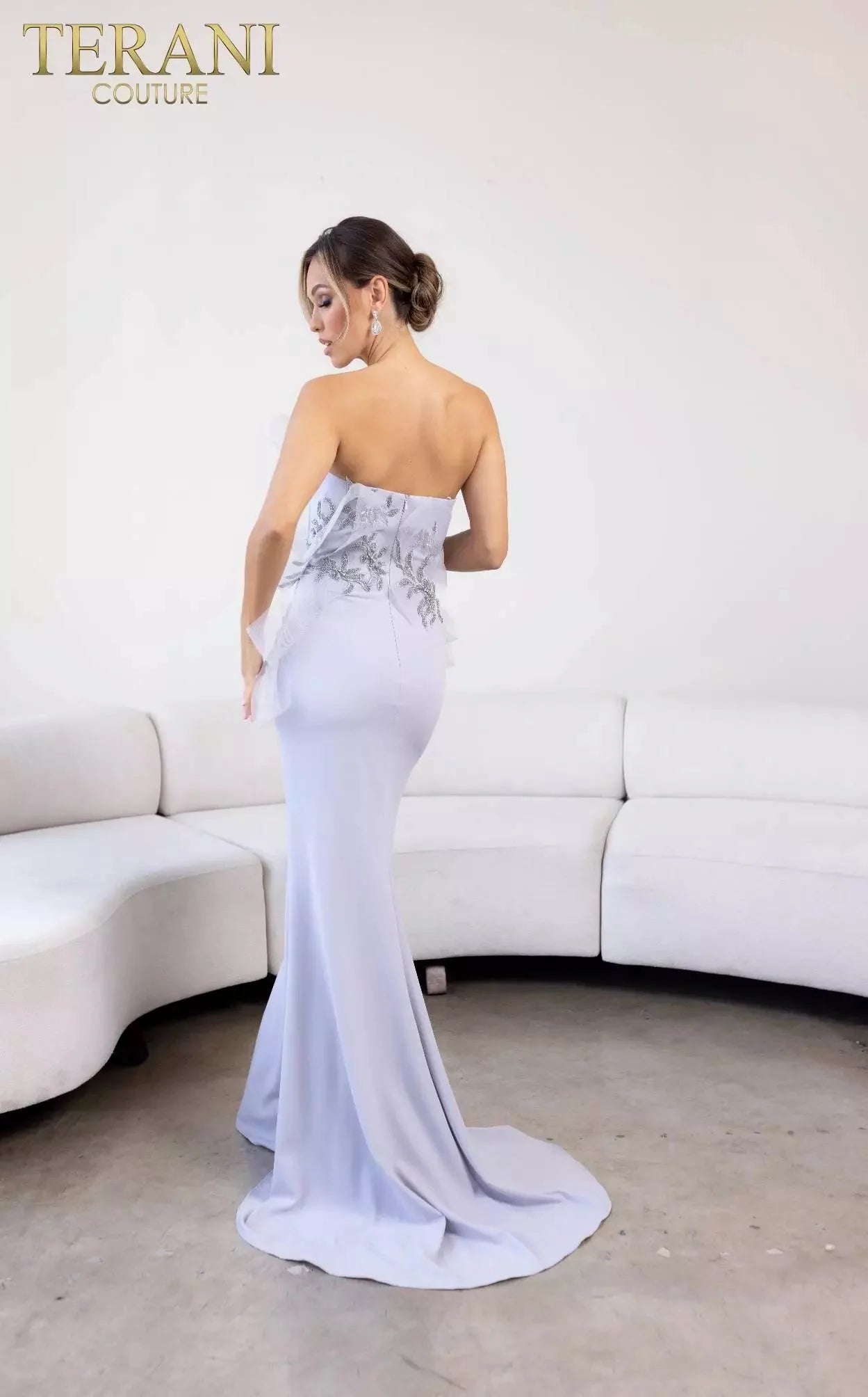 Terani Couture 241E2473 - Embroidered Strapless Dress Special Occasion Dress