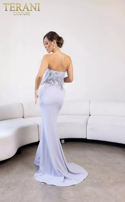 Terani Couture 241E2473 - Embroidered Strapless Dress Special Occasion Dress