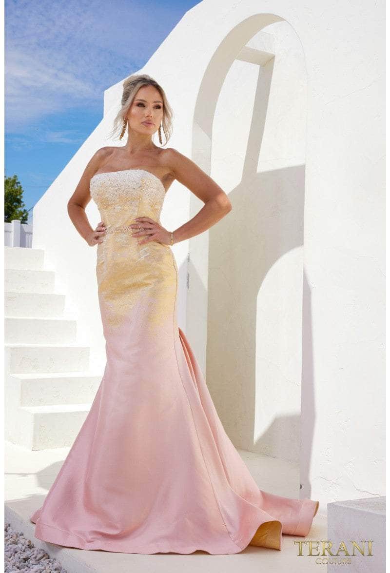 Terani Couture 241E2499 - Strapless Rhinestone Embellished Dress Special Occasion Dress
