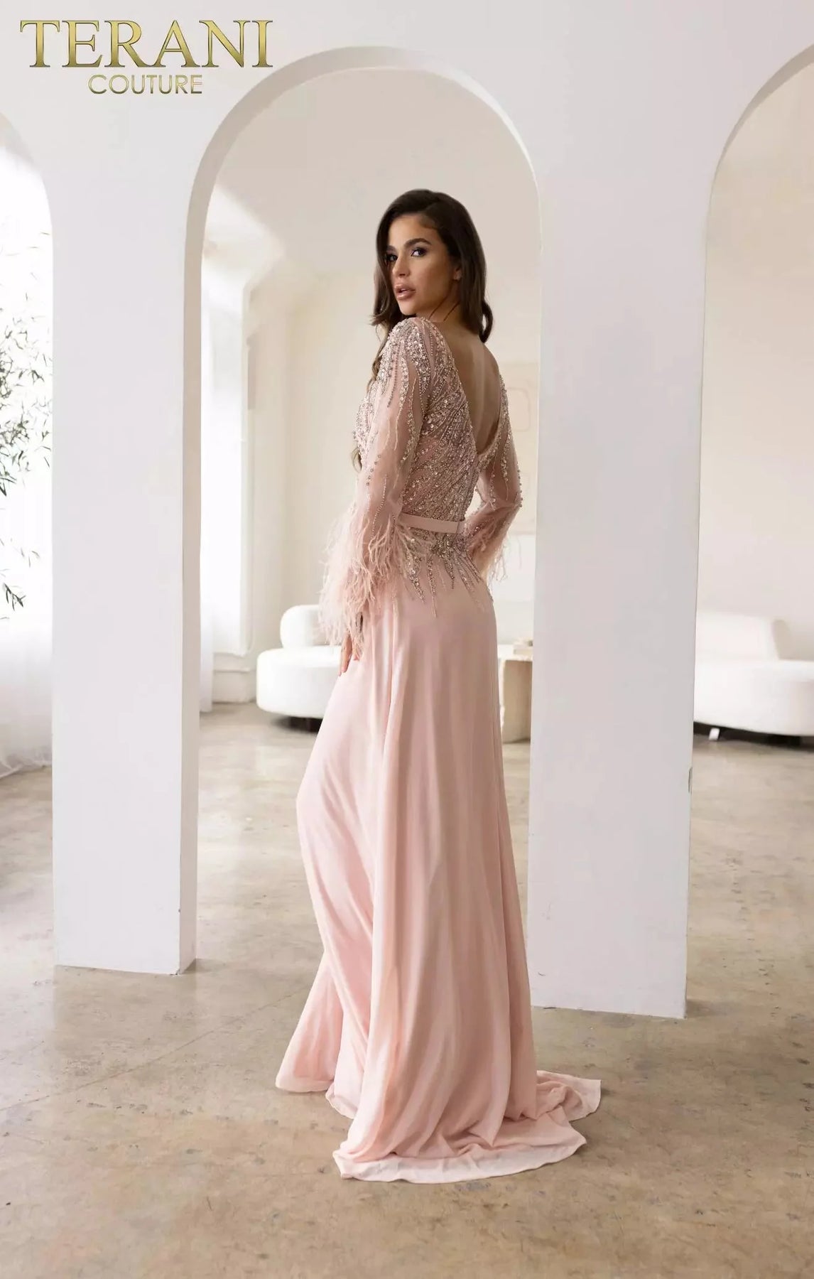 Terani couture online long sleeve gown