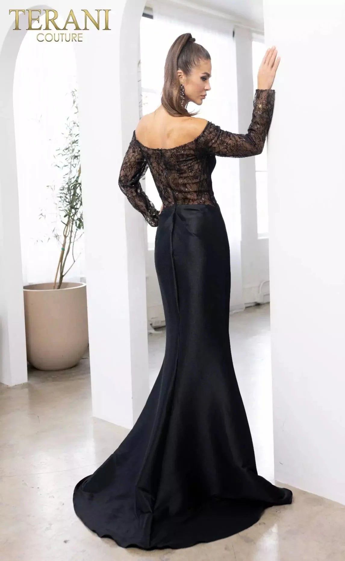 Terani Couture 241M2734 - Off-Shoulder Trumpet Dress Special Occasion Dress